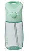 b.box Junior Drink &amp; Water Bottle - Spearmint, Easy Grip Bottle And Leakproof Lid, Cute Toddler-Friendly Design, Flip Top Straw, 450ml/15Oz