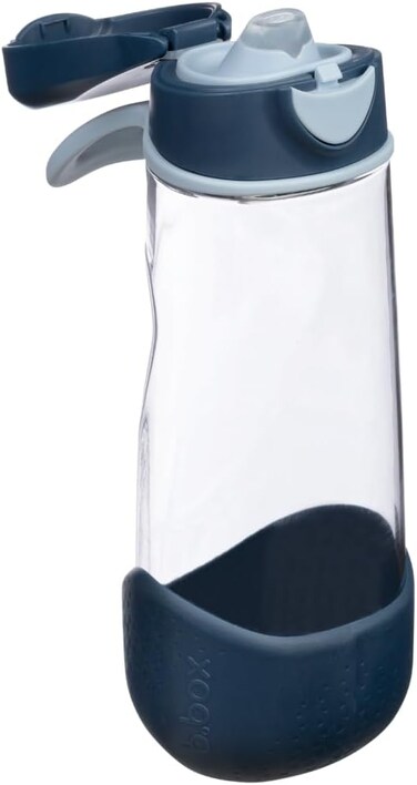 b.box 20 Oz Sport Spout Bottle: Kids Water Bottle With Spout And Lid For School, Sports, Travel, Daycare. Spill Proof &amp; Leak Proof. Easy Grip Triangle Shape, Durable Tritan. BPA Free, Dishwasher Safe