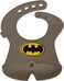 b.box Batman Silicone Bib, Stay Open Catcher, Rolls For Easy On The Go Use, Non-Stick Silicone, Adjustable, Tapered Fit, Dishwasher Safe, From 4M+