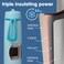 b.box Triple Insulated 23Oz Water Bottle W/Stainless Steel Straw. 44 Hours Cold. Leak Proof Tumbler With Lid And Straw For Travel, Gym &amp; School. BPA Free Sports Water Bottles.
