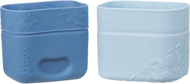 b.box Silicone Snack Cups, Reusable Food Meal Prep Storage Container, Fits In Lunchbox, Oven, Microwave, Freezer &amp; Dishwasher Safe