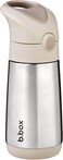 b.box Insulated Drink Bottle With Straw, Cold Insulation, Heat Retention, One Push Type, Top Level Dishwasher Safe [b.box Genuine] [Stainless Steel Bottle] (Latte, 11.8 Fl Oz (350 ml)