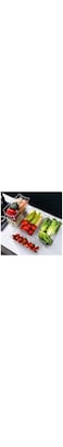 Refrigerator Drawer Organizer Pullable Multifunctional Clear Durable Fridge Drawer Fridge Organizer Bin for Home or restaurants PET(polyethylene glycol terephthalate)