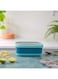 Delcasa Stainless Steel Inner Rectangle Food Container, 1400 ml Capacity, Blue