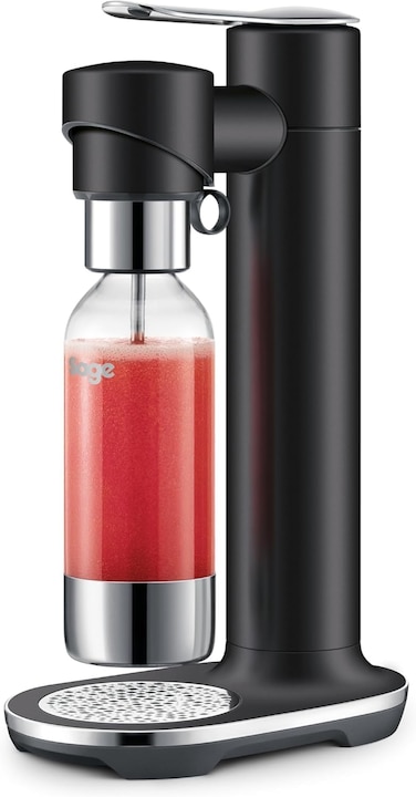 Sage The InFizz Fusion Home Soda Maker - For Sparkling Water, Juice, Tea, Cocktails And All Fizzy Drinks, Black Truffle - UAE Version, 2 Year Manufacturer Warranty, CO2 Cylinder Sold Separately