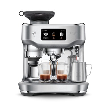 Sage - The Oracle Dual Boiler, Bean to Cup Coffee Machine with Manual and Automatic Milk Frother, 45 Grind Settings - 16 Pre-Set Recipes Incl. Espresso, Cappuccino, Flat White - Stainless Steel