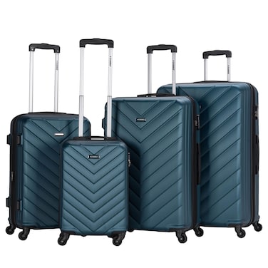 STARGOLD Luggage Set of 4, ABS Hard Shell Suitcase with Expandable Zipper, 360&deg; Spinner Wheels, Number Lock, Lightweight Trolley Travel Bag