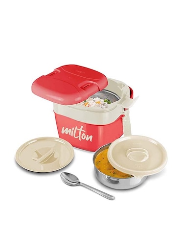Cubic Large Tiffin Box Assorted Colour 16.8x16.2x11.3cm