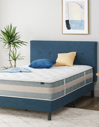 Zinus 12 Inch Memory Foam Hybrid Mattress Pocket Innersprings Queen Size