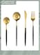 4 Piece Stainless Steel Flatware Tableware Set for Eating Dinner Utensils, for Home Restaurant Party, Include Spoons, Fork, Knife