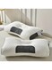2pc Knitted Cotton Neck Pillow, Thin Pillow, Sleep Massage Pillow Core, Moisture Absorption, Breathability, Antibacterial, Household Bedding Suitable For Various Sleeping Positions