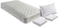 Orthopedic Single Medicated Mattress 190&times;90cm with Pillow, Pillow Cover &amp; Bedsheet   Firm Foam Mattress for Back Support &amp; Comfortable Sleep (190 x 90 x 10 cm, Complete Single Bed Bedding Bundle)