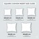 Cushion Inserts Pack of 2 &ndash; Square Throw Pillow Inserts for Sofa Couch Bed   Soft Fluffy Cushion Fillers   Decorative Pillow Inner Pads   Multiple Sizes (40 &times; 40 cm (16 &times; 16 in))
