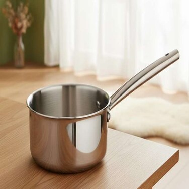 Home Stainless Steel Sauce Pan 18cm - For Cooking