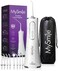 MySmile LP211 Cordless Advanced Water Flosser for Teeth 5 Cleaning Modes Rechargeable Power Dental Flosser 8 Replacement Jet Tips IPX 7 Waterproof Dental Irrigador with Travel Storage Pouch