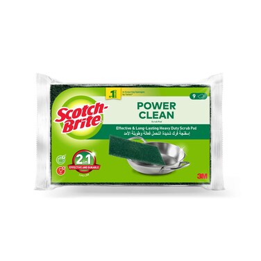 Scotch-Brite Heavy Duty Scouring Pads Green 9 Pads