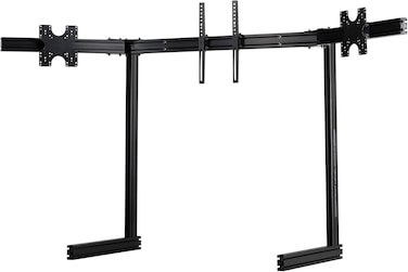 Next Level Elite Freestanding Complete Triple Monitor Stand - Black