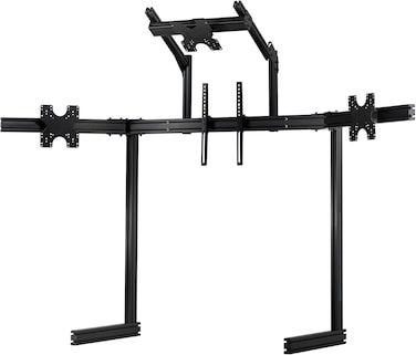 Next Level Racing Elite Freestanding Complete Quad Monitor Stand - Black Edition
