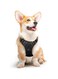 Xspring Dog Harness, Adjustable Reflective Breathable Oxford Soft Vest, No Pull Walking Pet Harness with Metal Rings and Handle, Easy Control Front Clip Harness for Small Medium Large Dogs