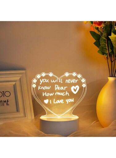 CRTGW Note Board Creative Led Night Light USB Message Board Holiday Light with Pen Gift for Children Girlfriend Decoration,Childrens Night Light Writing Lamp