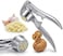 Garlic Press and Walnut Cracker &ndash; Manual Kitchen Tool for Garlic Crushing &amp; Nut Cracking &ndash; Durable Metal Kitchen Utensil for Easy Garlic Peeling, Walnut Shelling &amp; Home Cooking Essentials