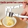 Garlic Press and Walnut Cracker &ndash; Manual Kitchen Tool for Garlic Crushing &amp; Nut Cracking &ndash; Durable Metal Kitchen Utensil for Easy Garlic Peeling, Walnut Shelling &amp; Home Cooking Essentials