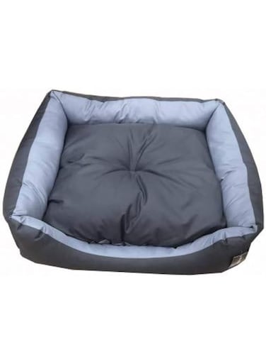Empets K03D Classic Colourful Collection Sofa Basic Duo Pet Bed, Grey/Black