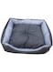 Empets K03D Classic Colourful Collection Sofa Basic Duo Pet Bed, Grey/Black