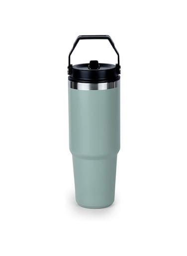 Cuisine Art Hot and Cold Drinking Flask, Vacuum Insulated Mug, Water Bottle, Stainless Steel Vacuum Insulated Tumbler (31 oz / 900 ML) - Green