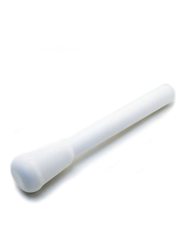ABS White Muddler with Smooth Base - Gentle on Glass, Perfect for Cocktails