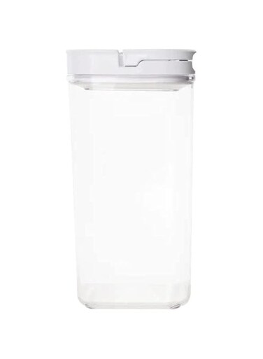 HOMESMITHS Little Storage White Flip Canister 1.7 Liter