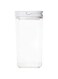 HOMESMITHS Little Storage White Flip Canister 1.7 Liter