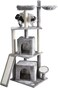 Aylam Modern . Tree with Beds and Scratchers, 156 cm . Tower Indoor Multiple-Level . Houses Toys for Your Kittens, .s with Sisal Post, Hammock بيت قطط Climbing العاب (Light Grey)