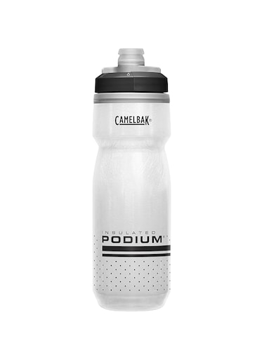 CamelBak Podium Chill Insulated Bike Water Bottle 21 oz, White/Black