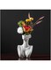 TTANTWFO 7.56'' Head Vase, Face Vase, Body Vase, Bust Statue, Morden Decor, Vases for Decor, Gifts for Women Man, Livingroom Home Decoration Table Center Piece (A)