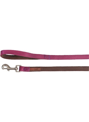 Camon Dog Leash-Doublepremium Brown/Cyclam (10X1200Mm)