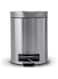 Ninestars JCT-5-2, 5 L Pedal Operated Stainless Steel Kitchen Trash and Garbage Bin with Soft-Close Lid, Stay Open and Reinforced Pedal for Bathroom, Home and Office