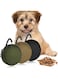 Heyu-Lotus 3 Pcs Small Dog Treat Bag, Pet Treat Bag Puppy Dog Training Pouch Portable Pet Training Treats Pouch with Carabiner Dog Walking Bags for Pet Puppy Travel Outdoor Use