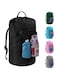 SWIUKPHE Laundry Bag with Shoulder Straps and Mesh Pocket Laundry Backpack Large Portable Laundry Hamper for College Laundromat Apartment, Black