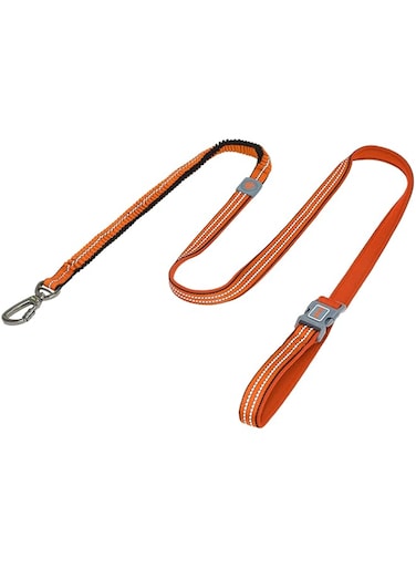 Doco DCV2072S Vario Easy Snap Bungee Reflective Leash, Small, Orange