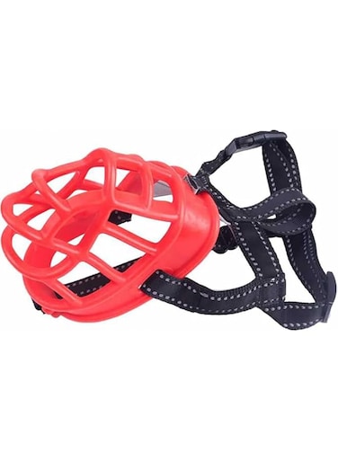 Golden Panda Silicone Muzzle, Red Sizes: XL