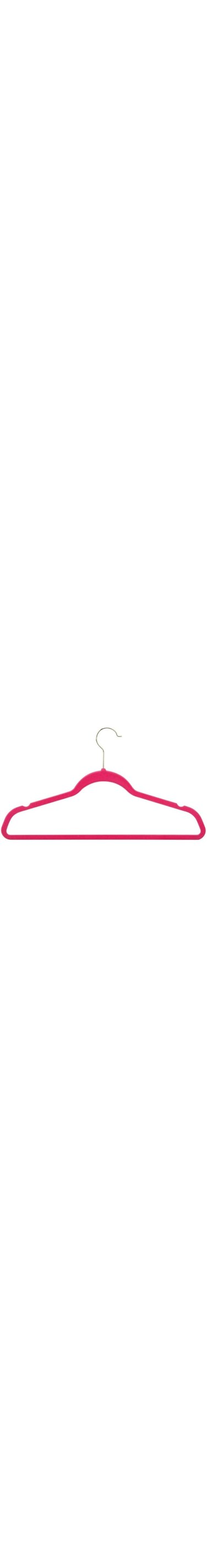 ZL Velvet Hangers Heavy duty - 10Pcs, Pink
