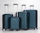 STARGOLD 4 Pack Of Hardside Spinner Number Locked Luggage Trolley