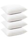 4 Piece Pack Prime Hotel Single Piping Pillow With Golden Line Microfiber 50x70cm Made in Uae