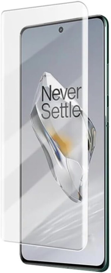 Muzz OnePlus 12R Screen Protector, Bubble Free, Anti-Scratch, Anti-Fingerprint, 9H Hardness 3D Curved Edge Tempered Glass Screen Protector for OnePlus 12R 5G 2024 (UV Clear)