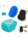 3PCS Dog Bath Brush Dog Shampoo Brush Dog Scrubber for BathDog Grooming Washing Brush Scrubber with Adjustable Ring Handle for Short Long Haired Dogs Cats