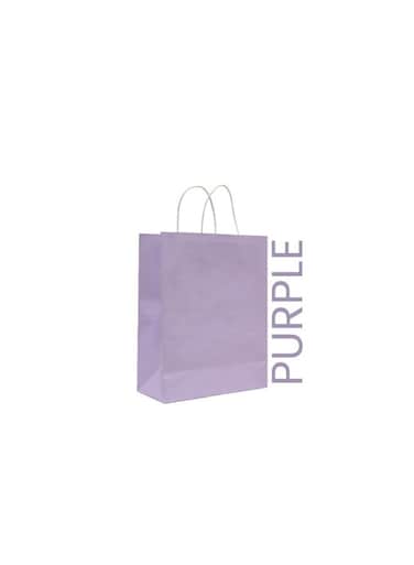 Packing Paper Bag Purple 16x8x22cm Twisted Handle 25 Pieces