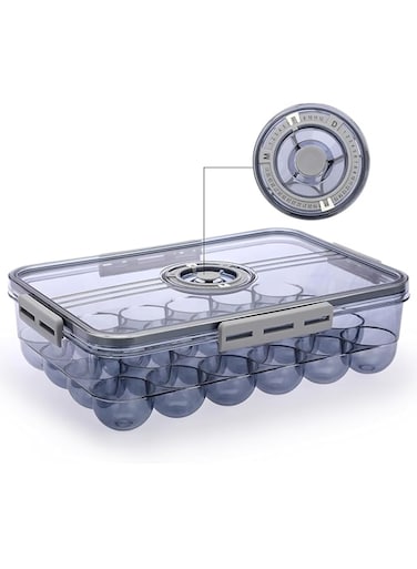 Portal AE Food Storage Container,BPA-Free Pantry,Stackable Organizer Storage Container with Removable Drain Tray, Green