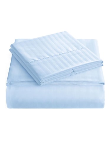 Single Size Stripe Bed Sheet Set 100% Cotton Premium Quality 90x190+15cm