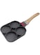 Dubai Gallery 4-Hole Non-Stick Pot - Black/Brown, 42 X 5Cm